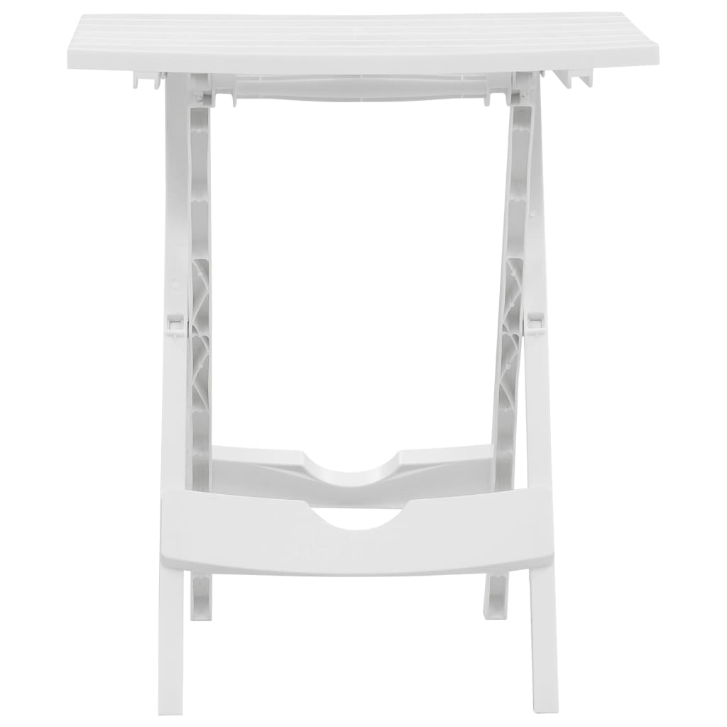 Gartentisch Klappbar 45,5 x 38,5 x 50 cm Weiss